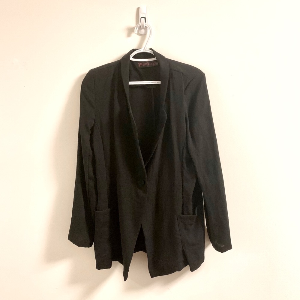 Oversized drape blazer jacket